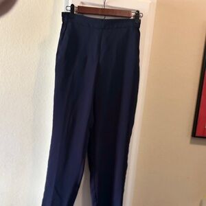 J. Crew Navy Straight-Leg Dress Pants